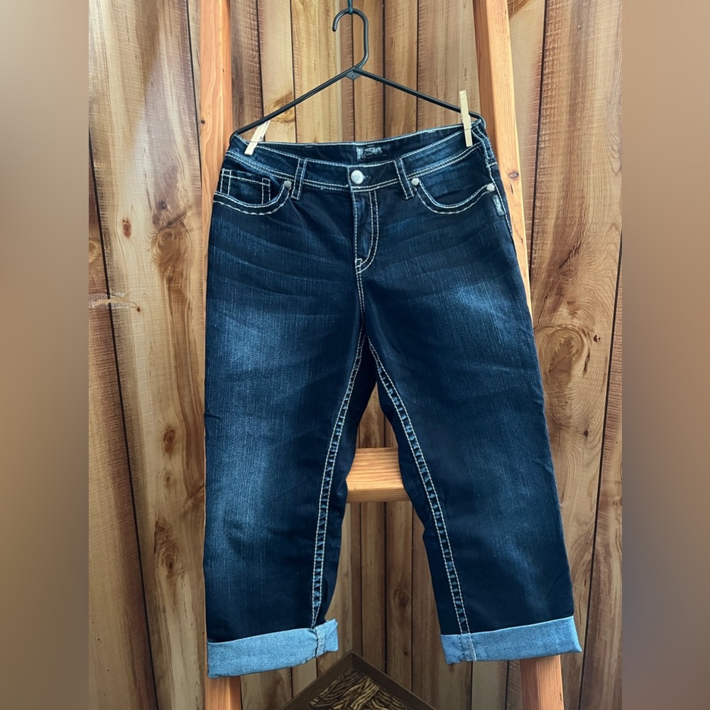 Women’s, Size 14, Silver Jean Co., Suki Capris